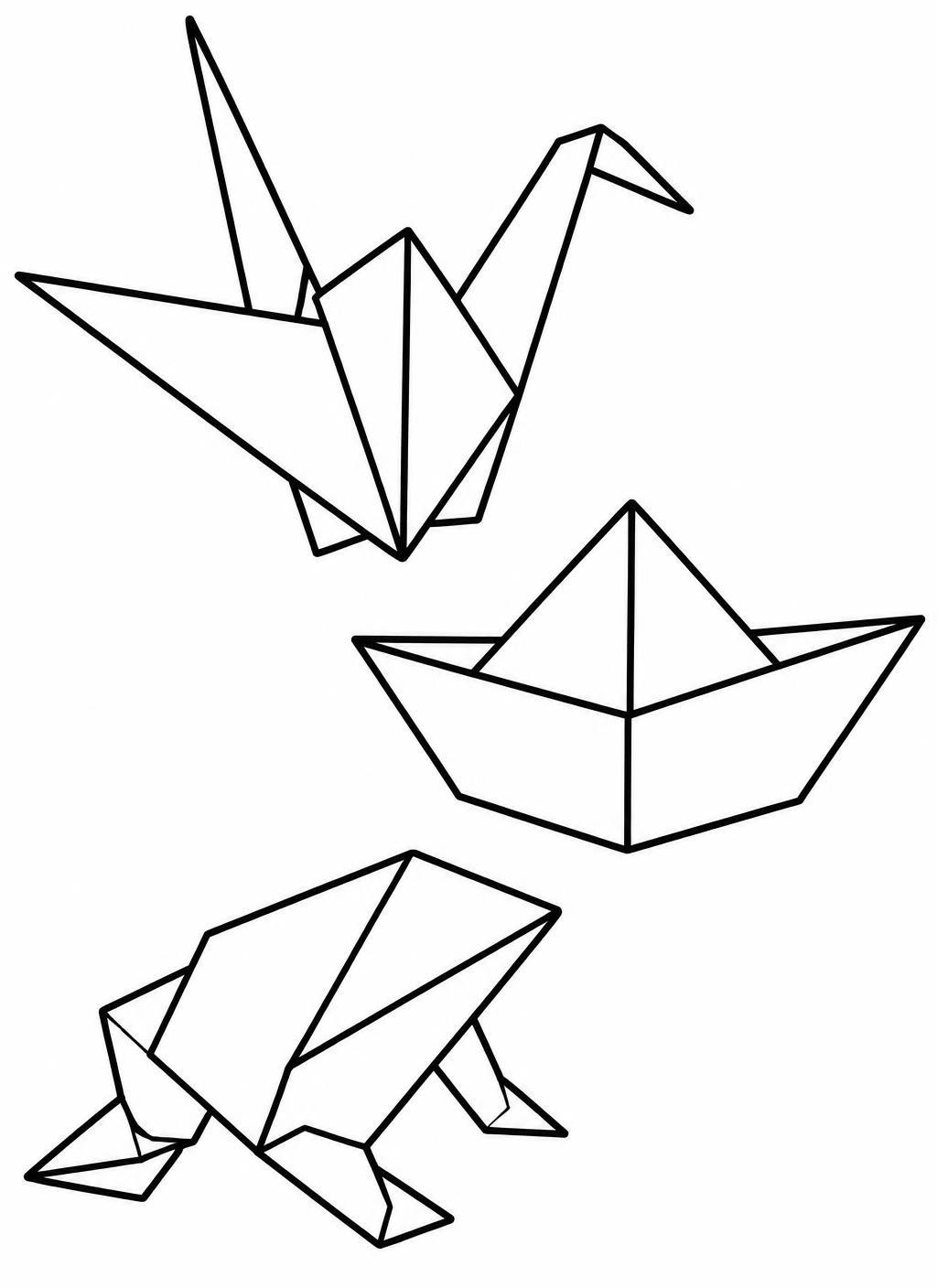 Målarbilder: Origami